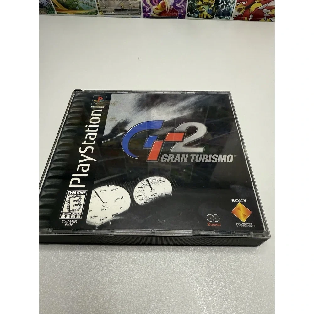 Gran Turismo 2 PS1 PlayStation 1 Complete CIB 2 Discs Manual Black Label